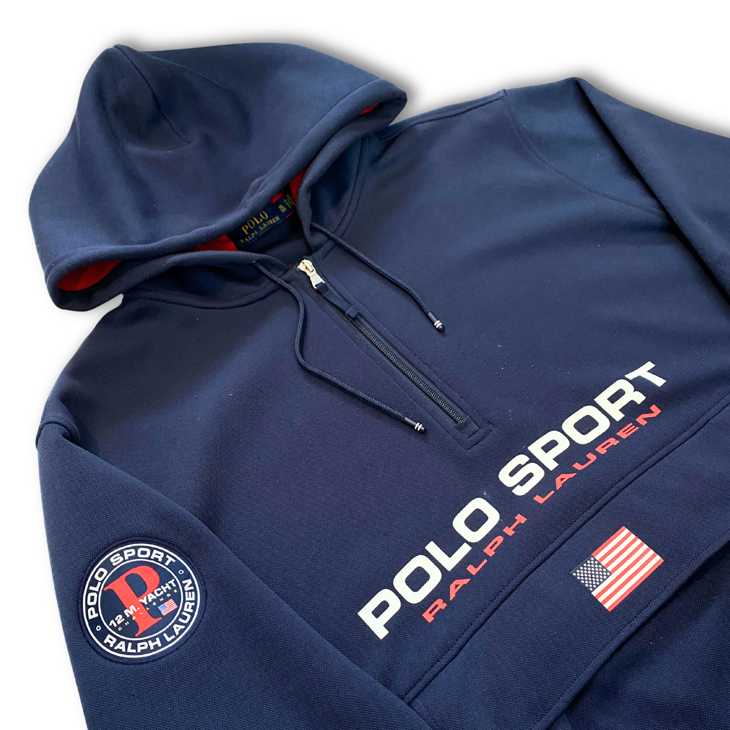 RALPH LAUREN POLO SPORT DOUBLE KNIT HOODIE (XL)