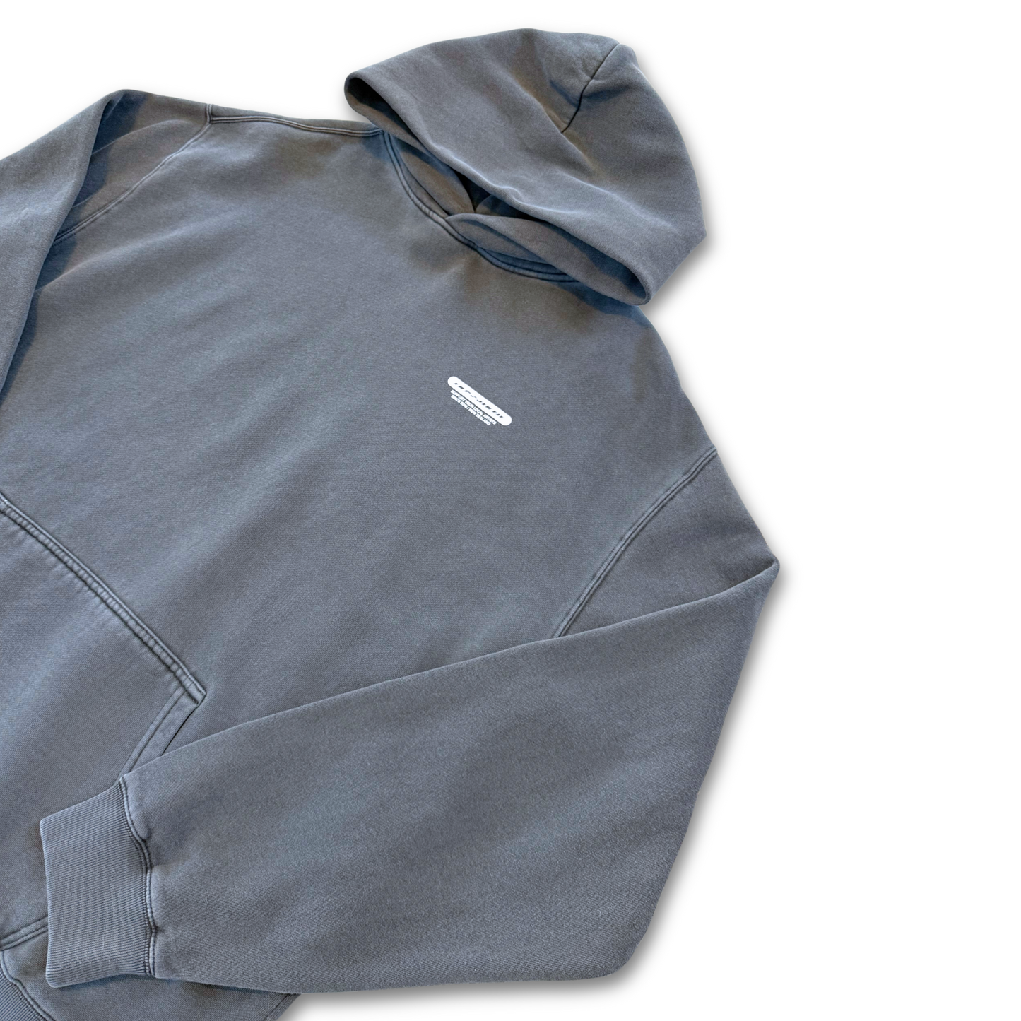 BASSMENT 'GIRL' WASHED GREY HOODIE (XL)