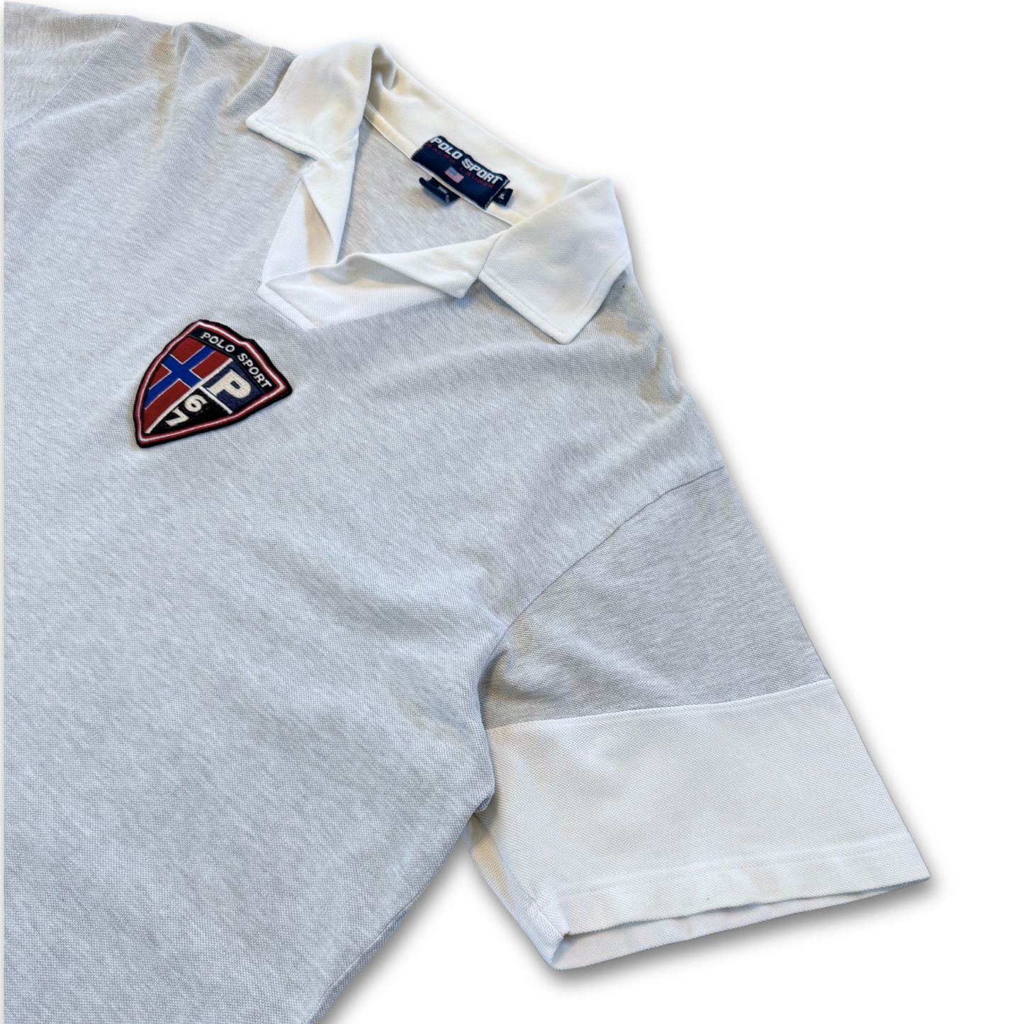VINTAGE POLO SPORT 'P67' CREST POLO TEE (XL)