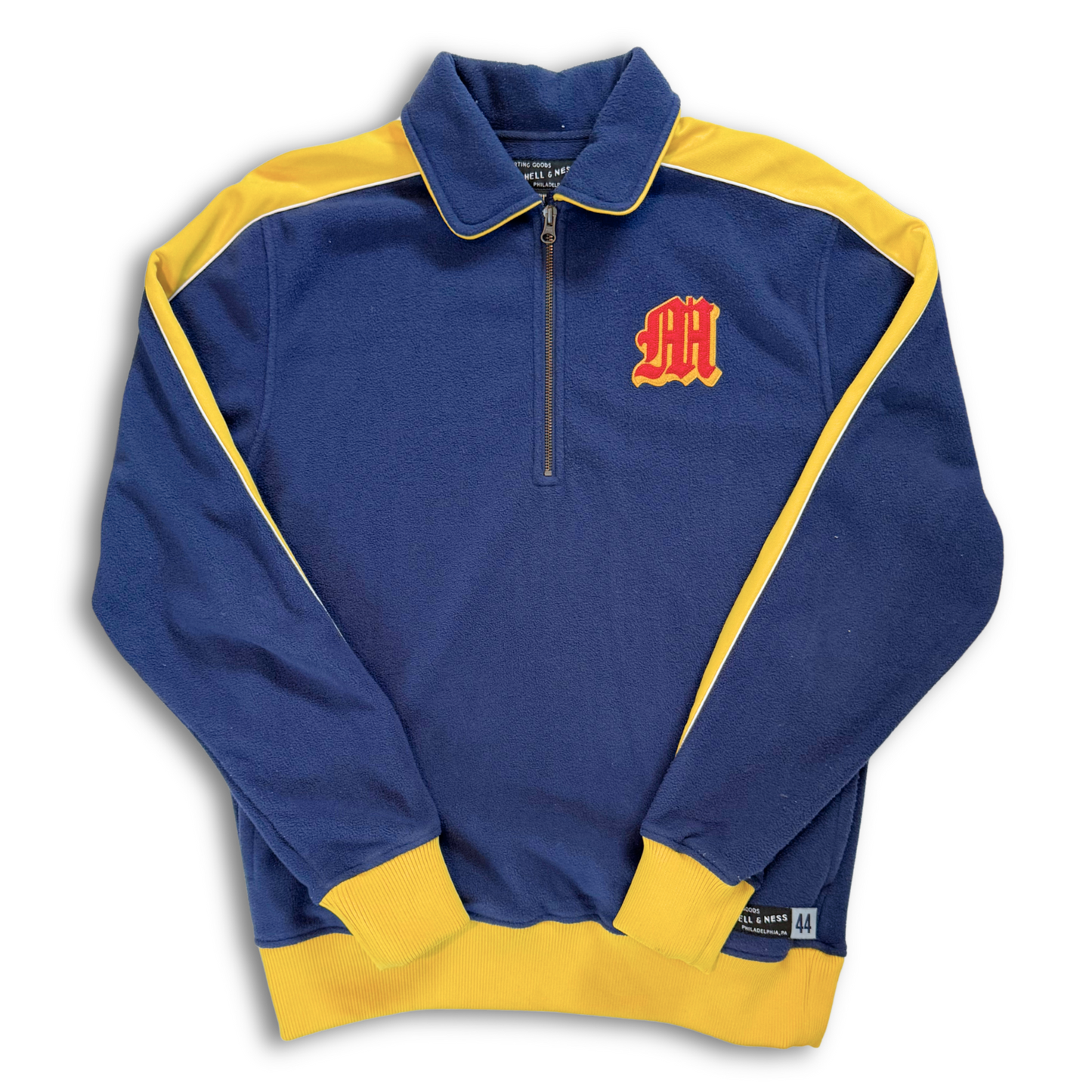 MITCHELL & NESS ‘LEGENDARY’ FLEECE QUATER ZIP (L)