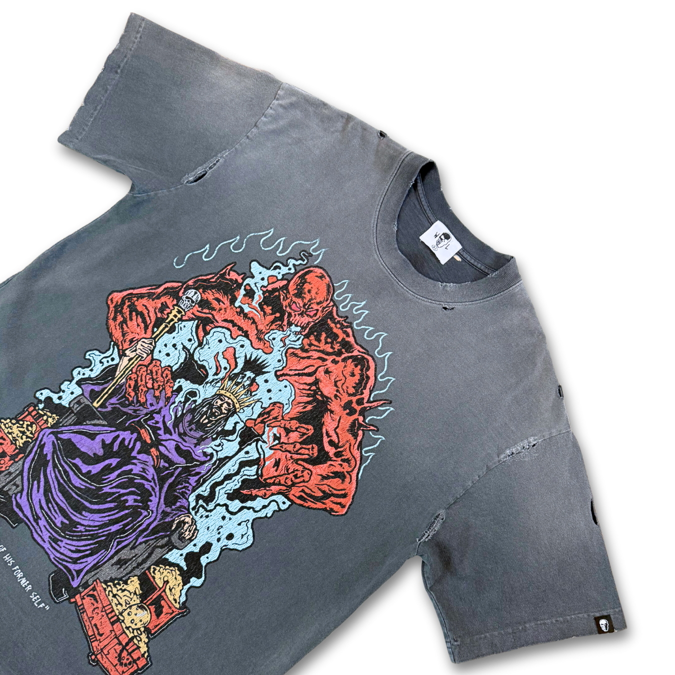 Warren Lotas “A Husk Of His Former Self” Distressed Tee (XL)