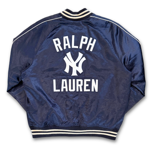 RALPH LAUREN NY YANKEES SATIN MLB JACKET (XL)