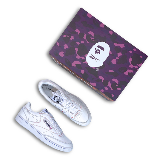 REEBOK X BAPE CLUB C SNEAKERS (US 10)