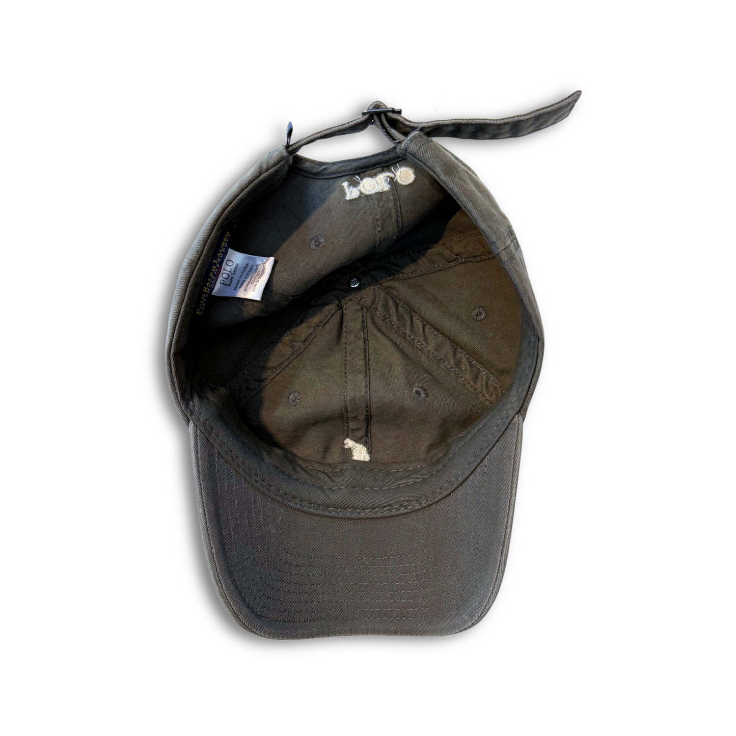 RALPH LAUREN WASHED GREY CAP