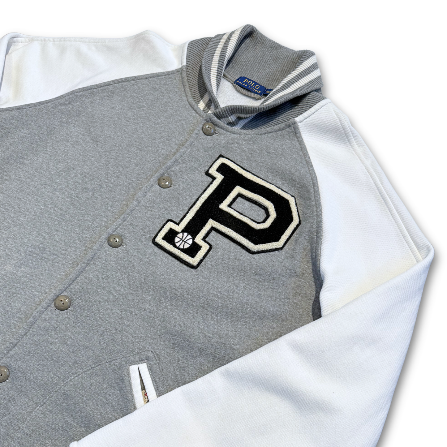 POLO RALPH LAUREN BASEBALL LETTERMAN JACKET (XL)