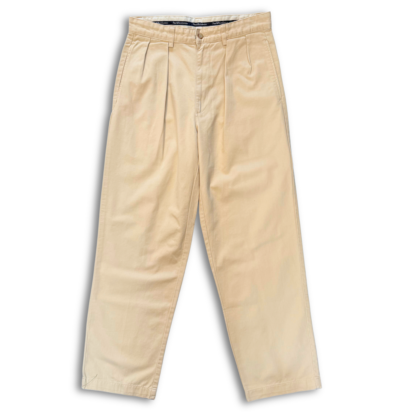 RALPH LAUREN PLEAT CHINO PANTS (30X30)
