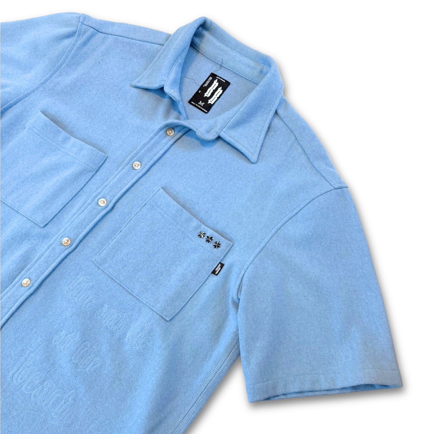 BEACH BRAINS WOOLLEN BUTTON UP (M)