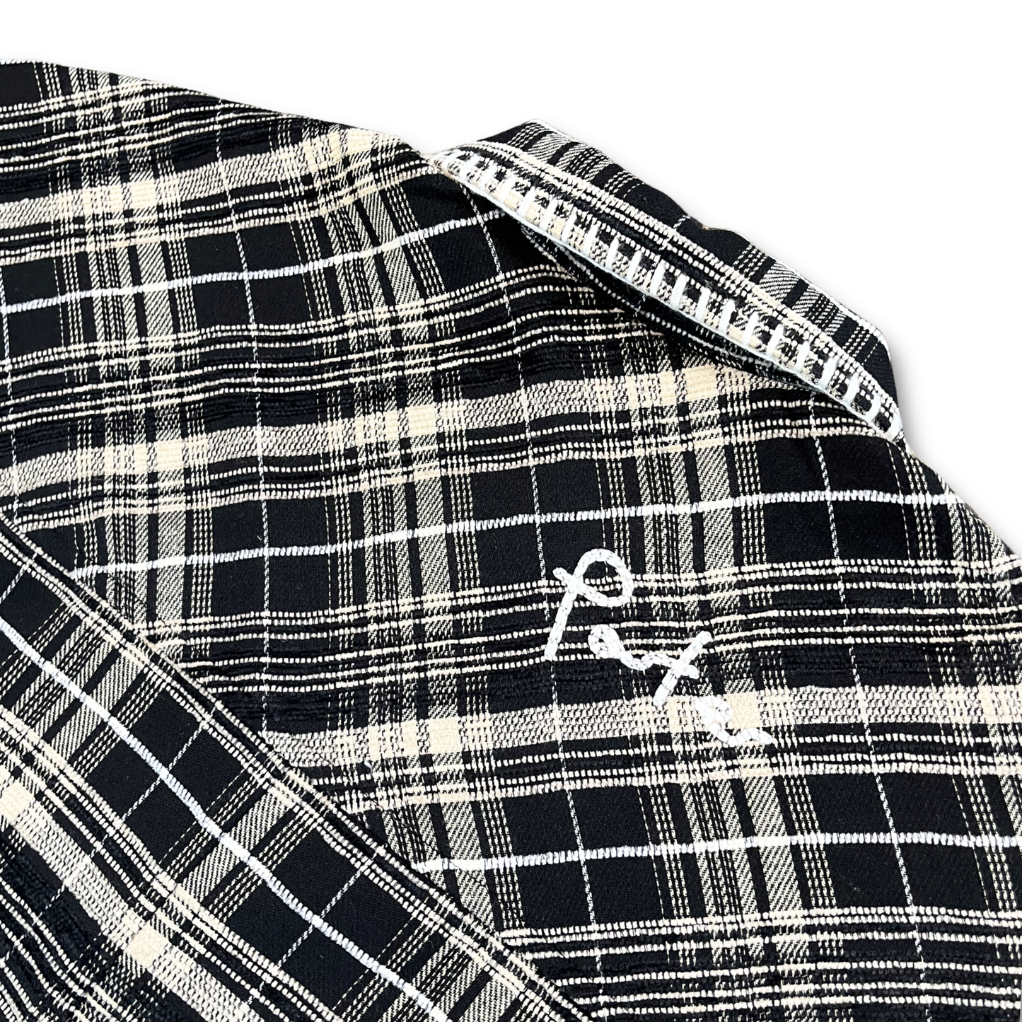 Porter James Sport white stitch button up (M)
