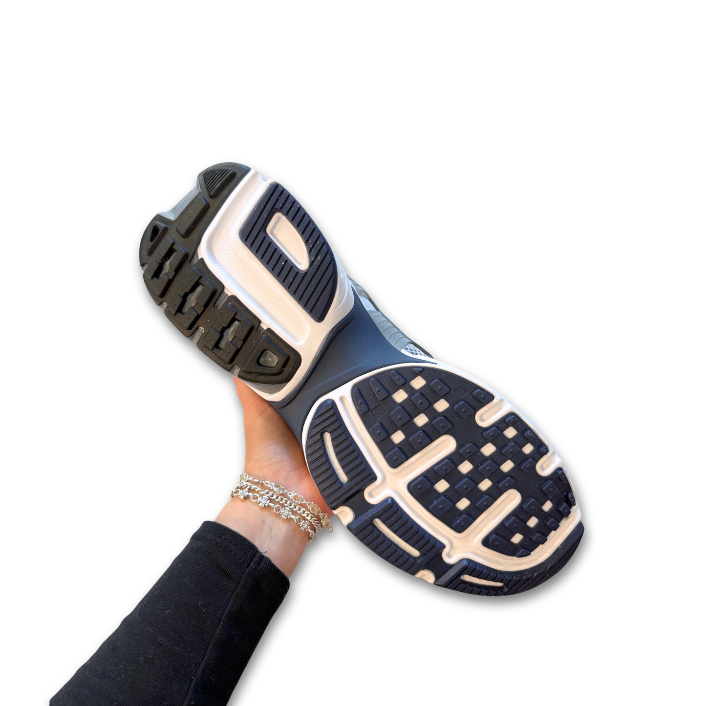 NIKE V2K RUN METALLIC MESH SNEAKERS (US 14)