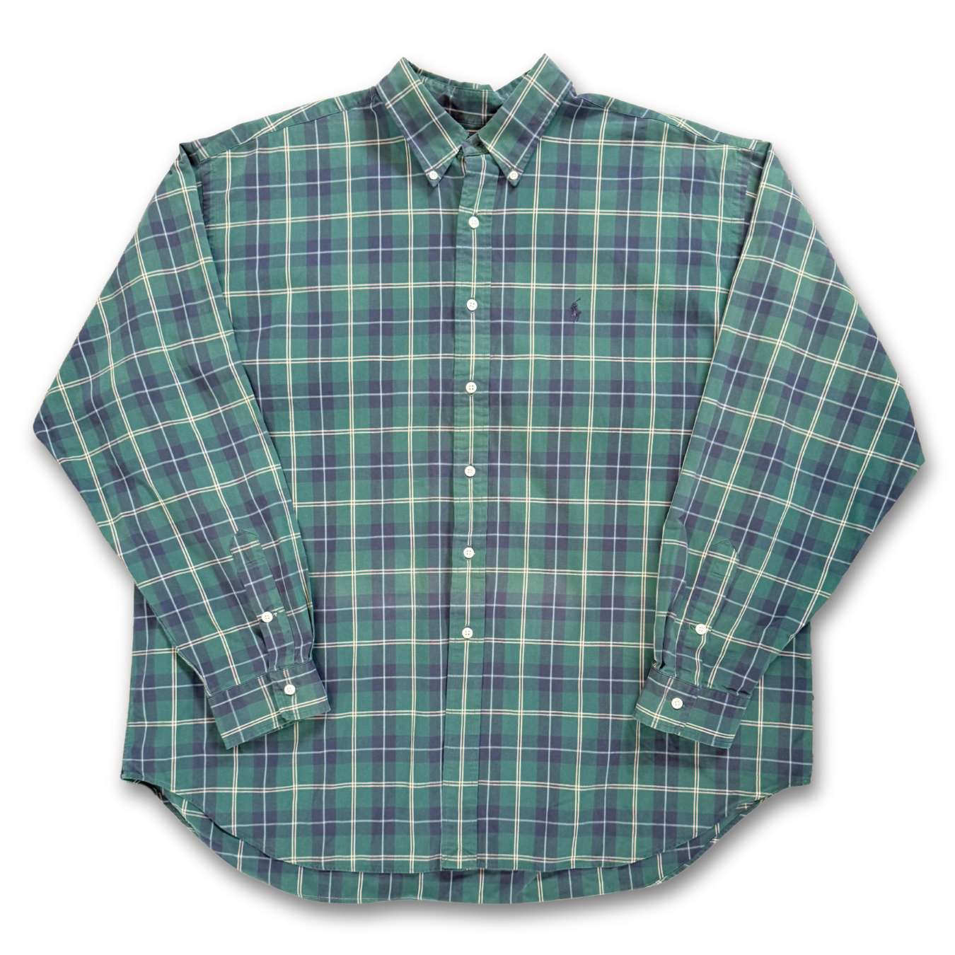 RALPH LAUREN TARTAN BUTTON UP SHIRT (XXL+)