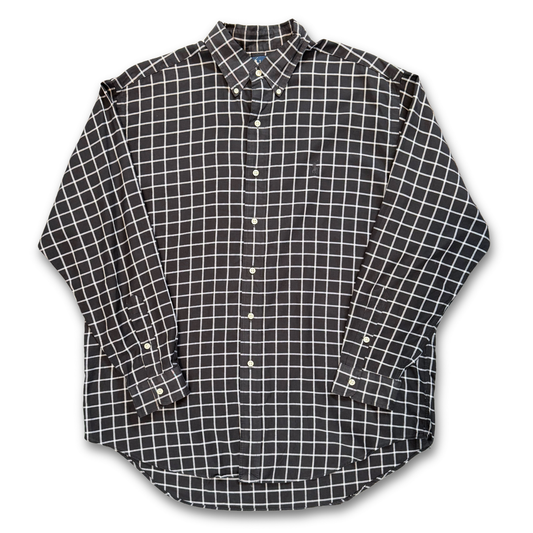 RALPH LAUREN WINDOWPANE BUTTON UP SHIRT (L)