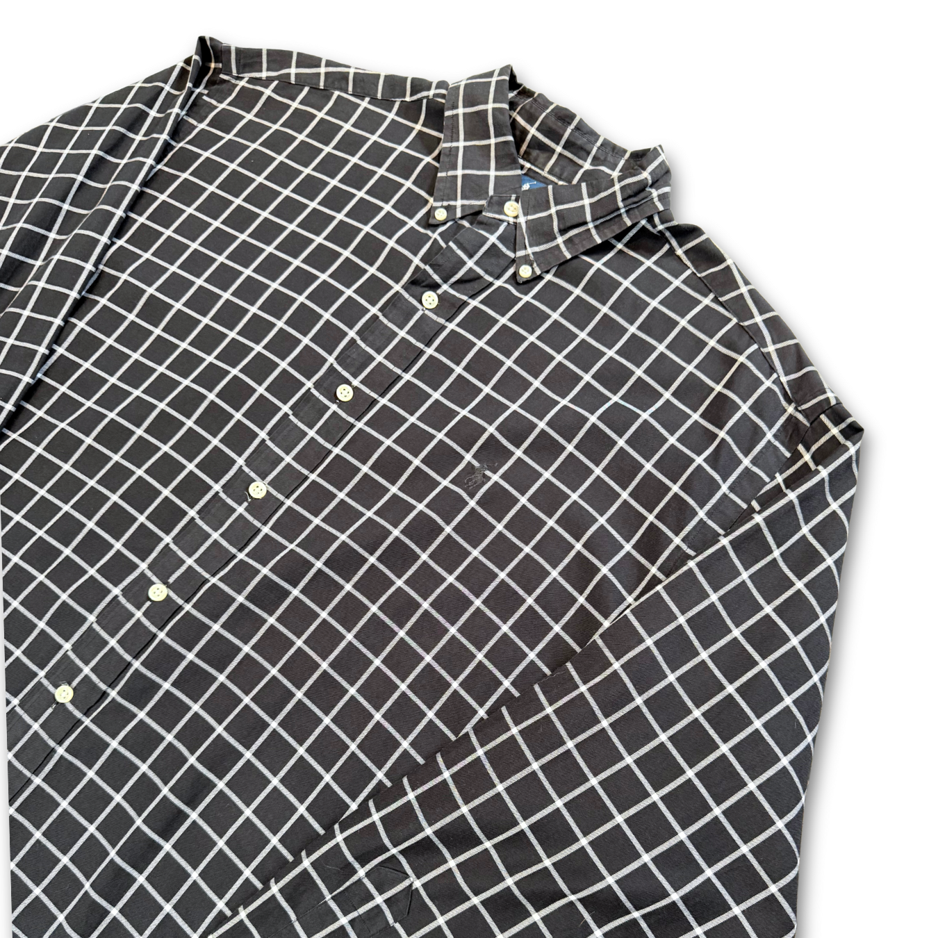 RALPH LAUREN WINDOWPANE BUTTON UP SHIRT (L)