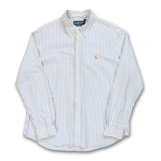 RALPH LAUREN CUSTOM STRIPE BUTTON UP SHIRT (XXL)