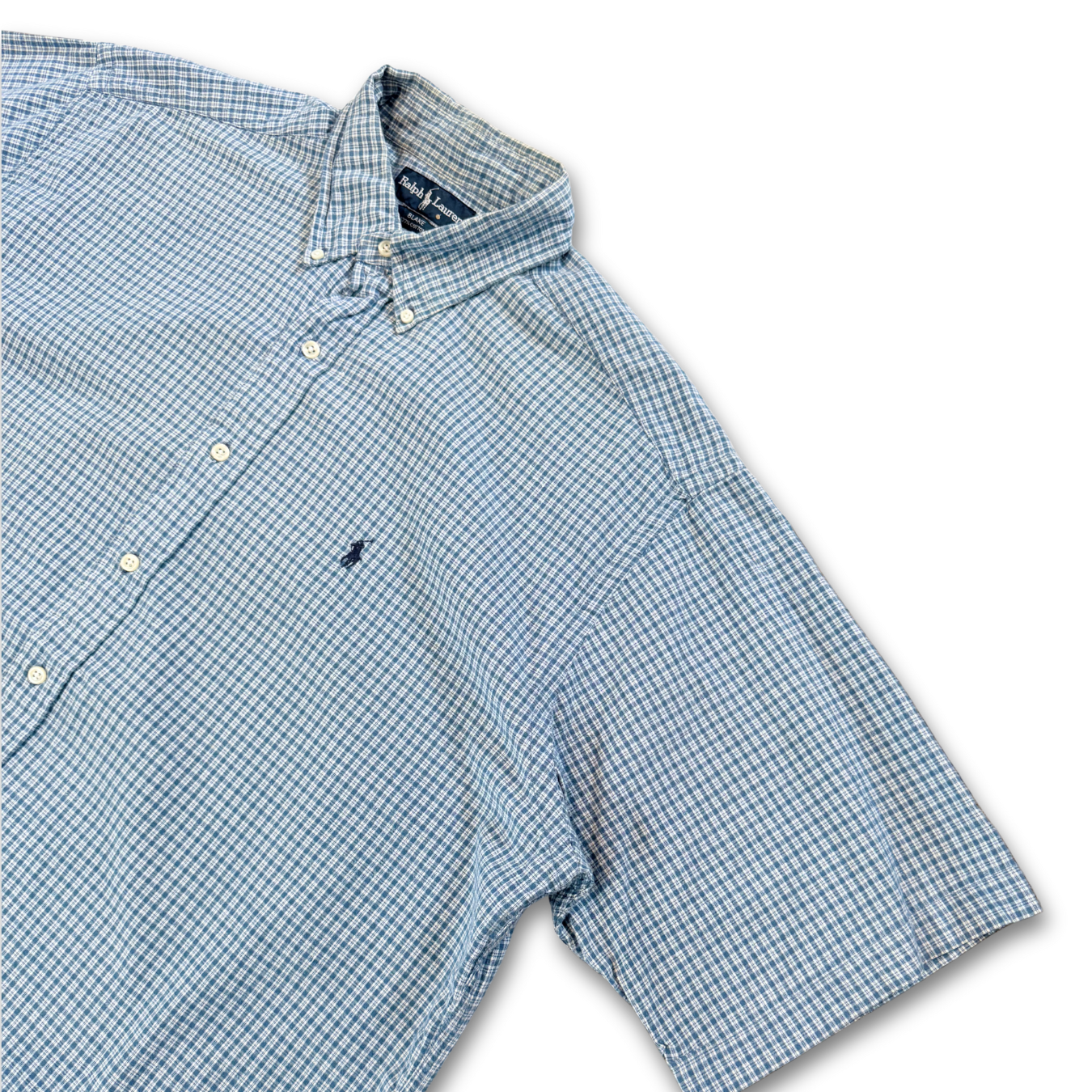 RALPH LAUREN S/S ‘BLAKE’ BUTTON UP SHIRT (XL)
