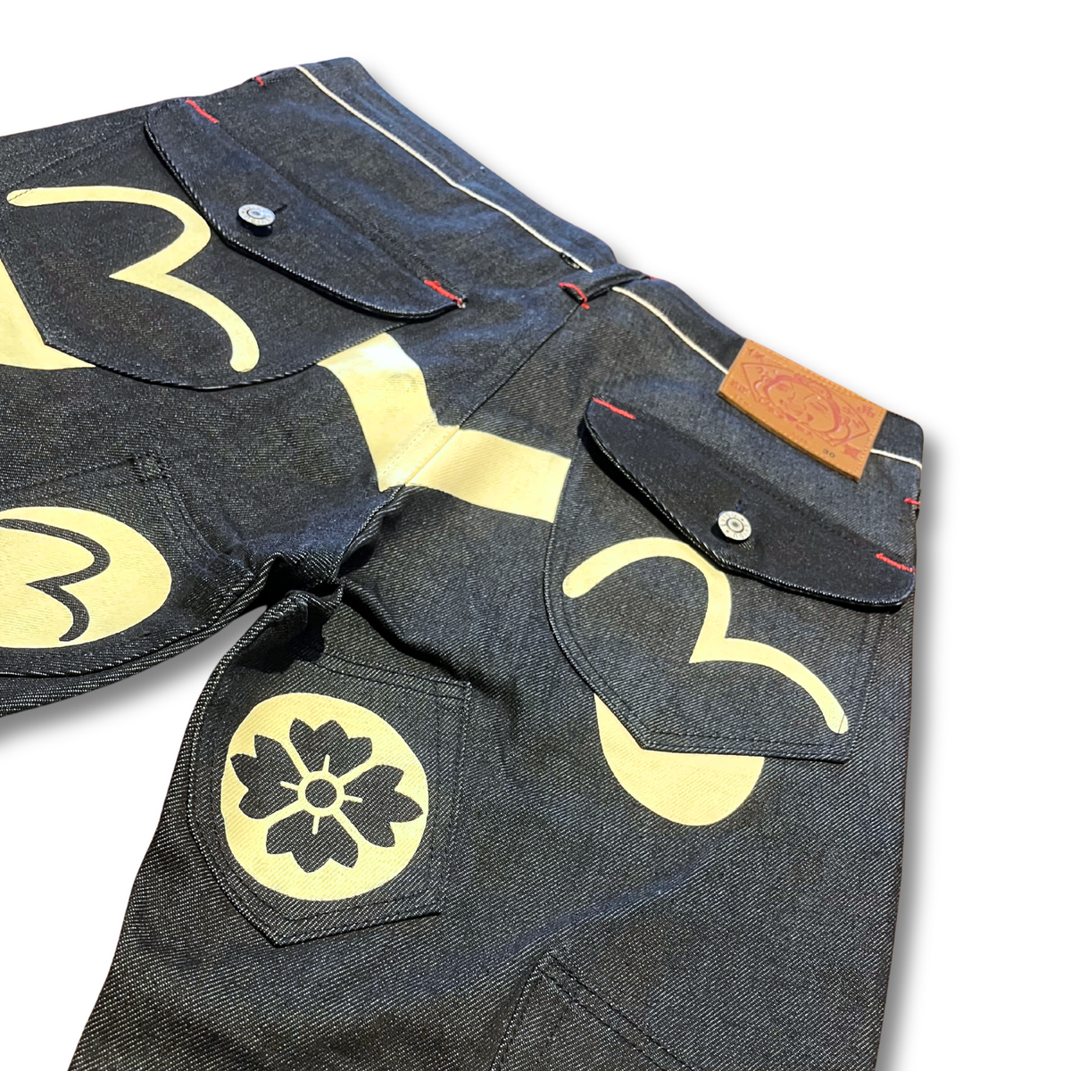 Evisu multi-pocket denim jeans (w's 30")