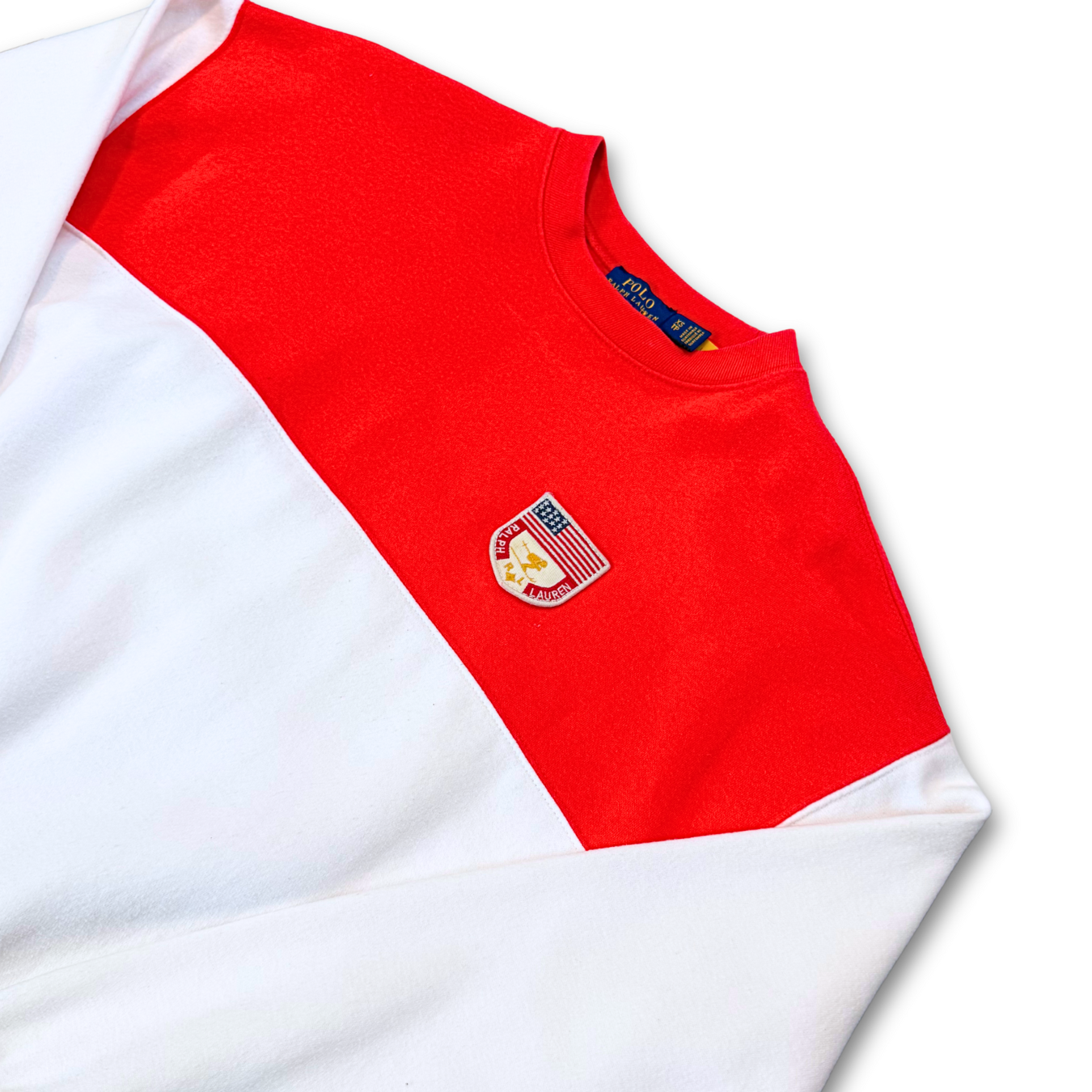 POLO RALPH LAUREN CREST CREWNECK (XS)