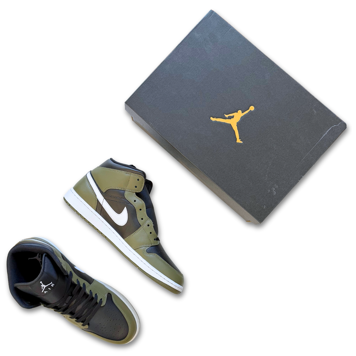 Nike Air Jordan 1 Mid 'Medium Olive' (US 13)