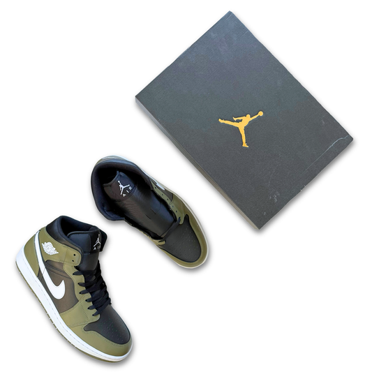 Nike Air Jordan 1 Mid 'Medium Olive' (US 13)