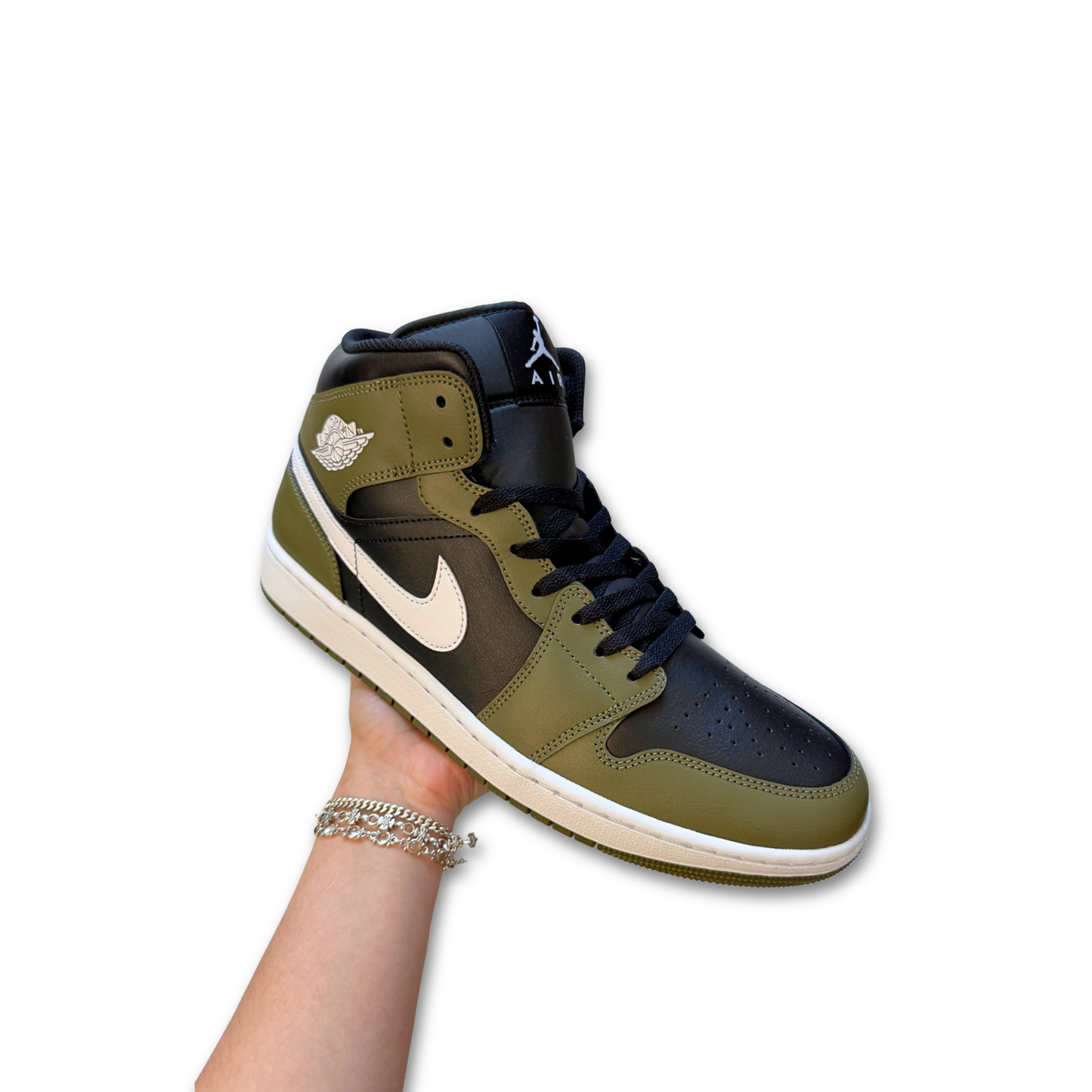 Nike Air Jordan 1 Mid 'Medium Olive' (US 13)