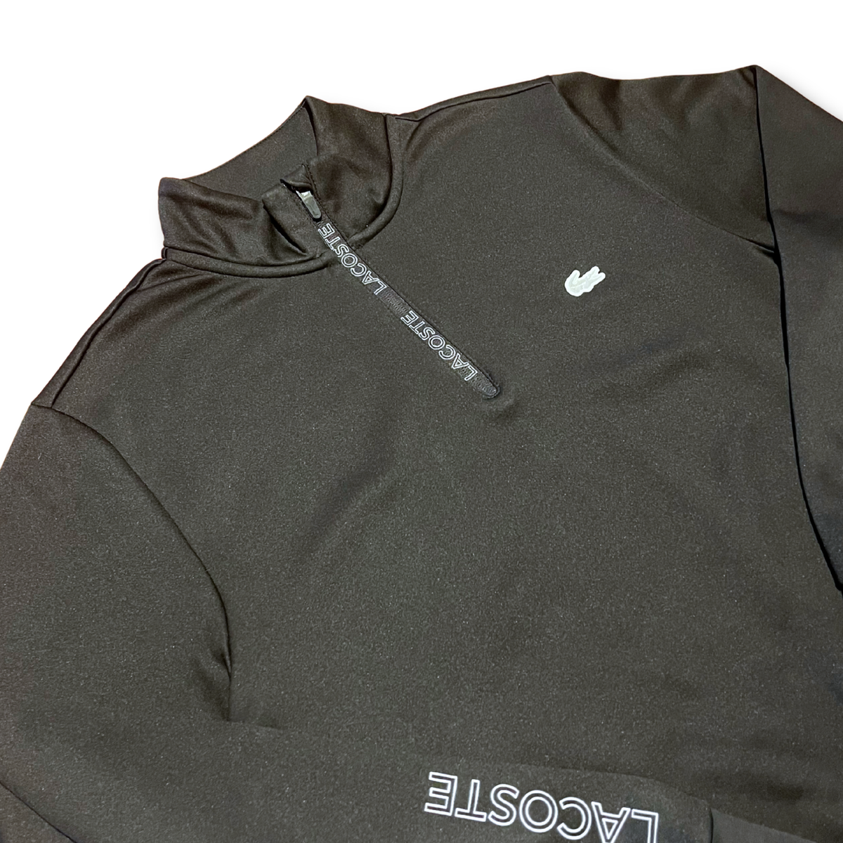 Lacoste half-zip sweatshirt (M)