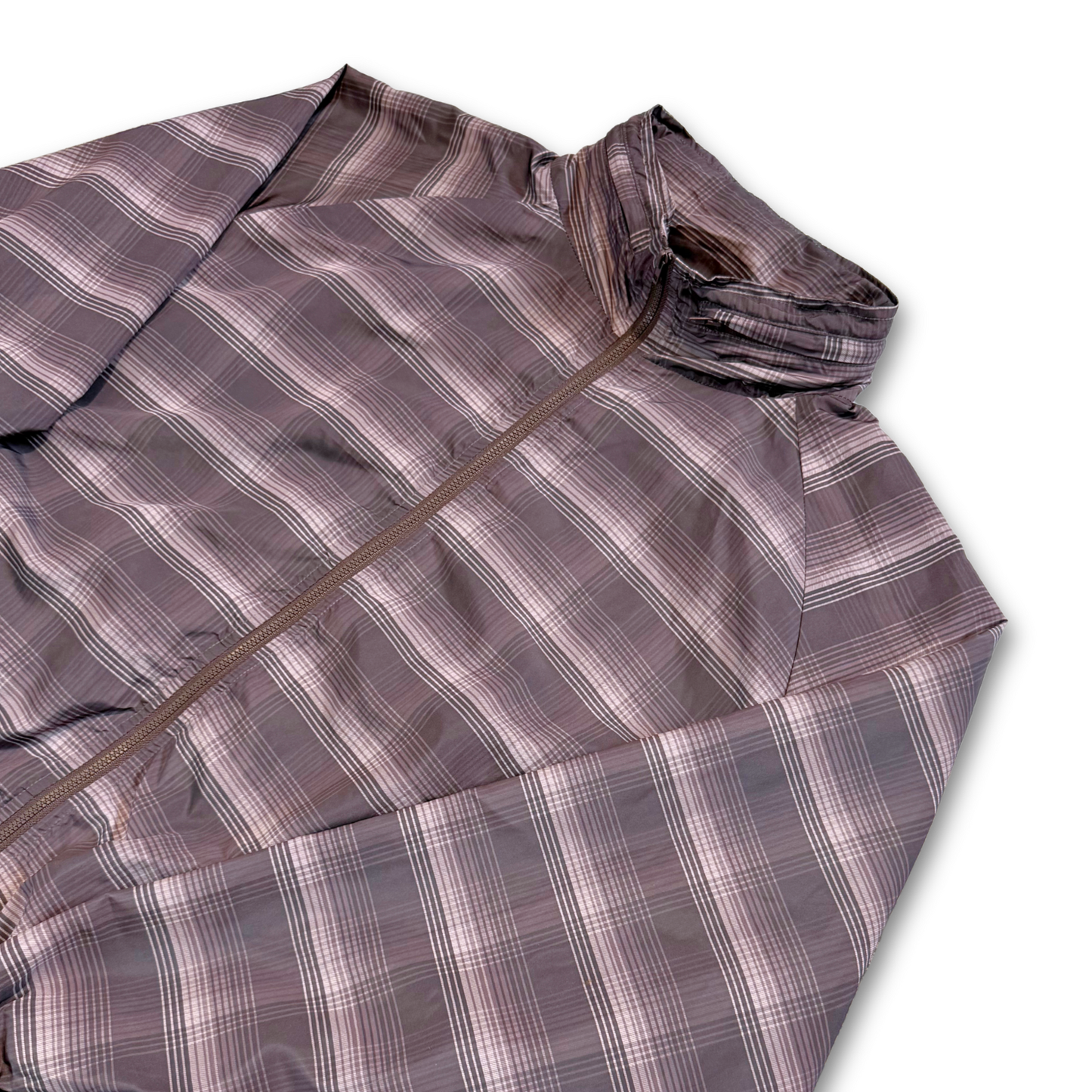 AFTERBASE ZIP UP PLAID JACKET (M)