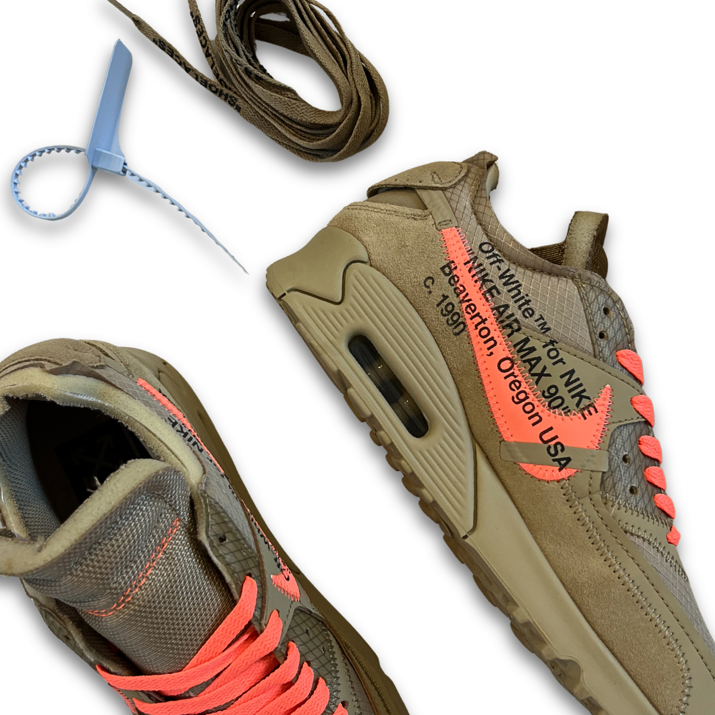Nike X OFF-WHITE Air Max 90 'Desert Ore' (US 8)