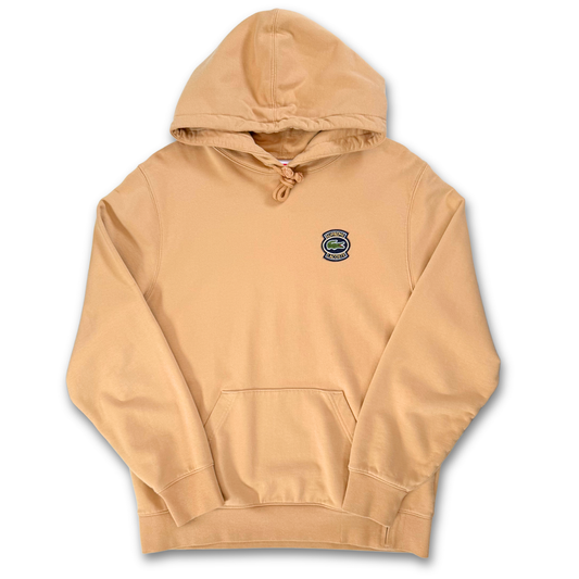 SUPREME X LACOSTE LIGHT BROWN HOODIE (M+)