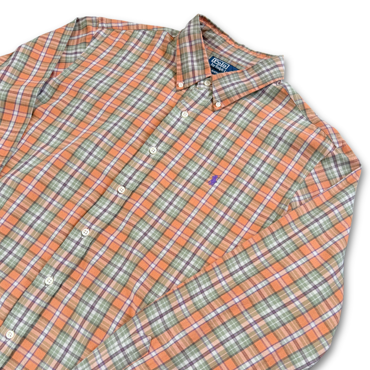 RALPH LAUREN COTTON SOFT BUTTON UP SHIRT (XL)