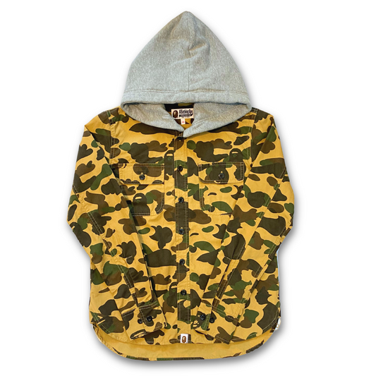 BAPE ABC CAMO BUTTON UP (XS)