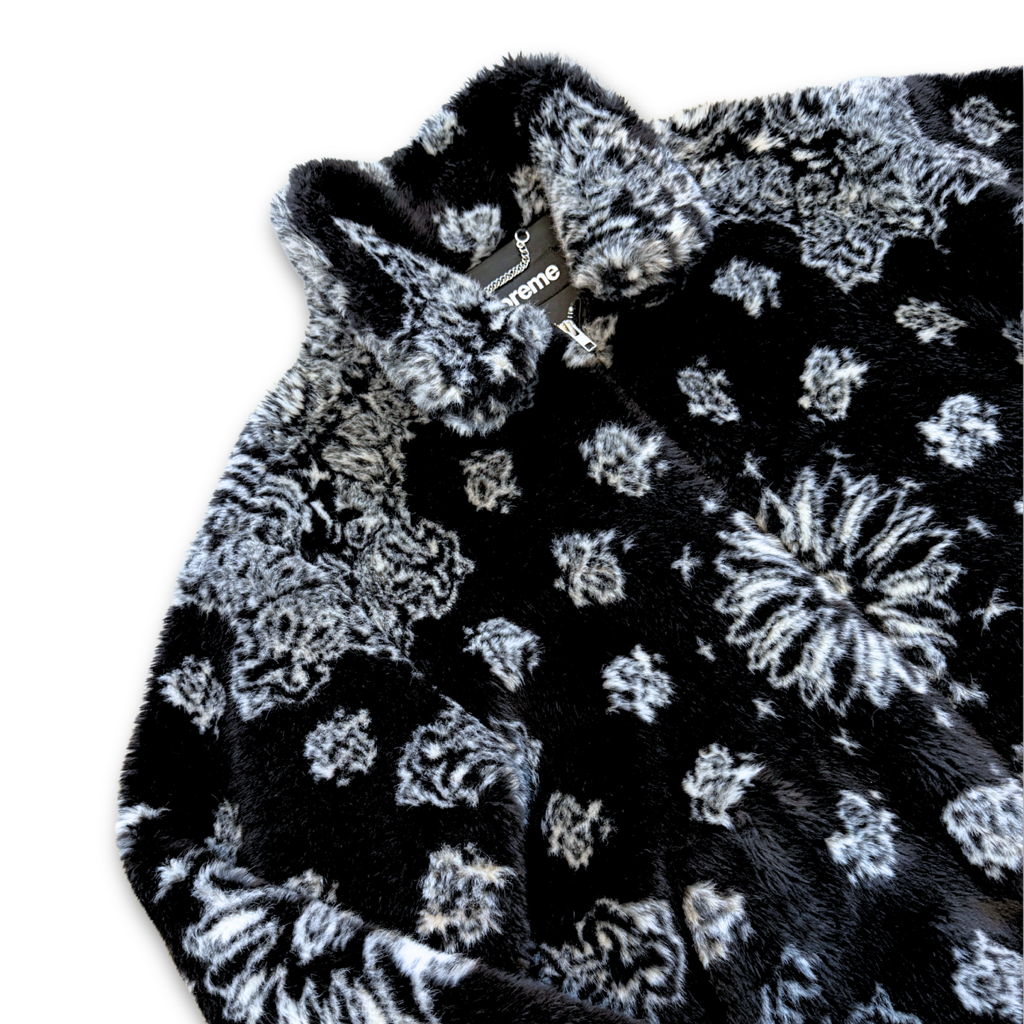 SUPREME BANDANA FAUX FUR JACKET (XL)
