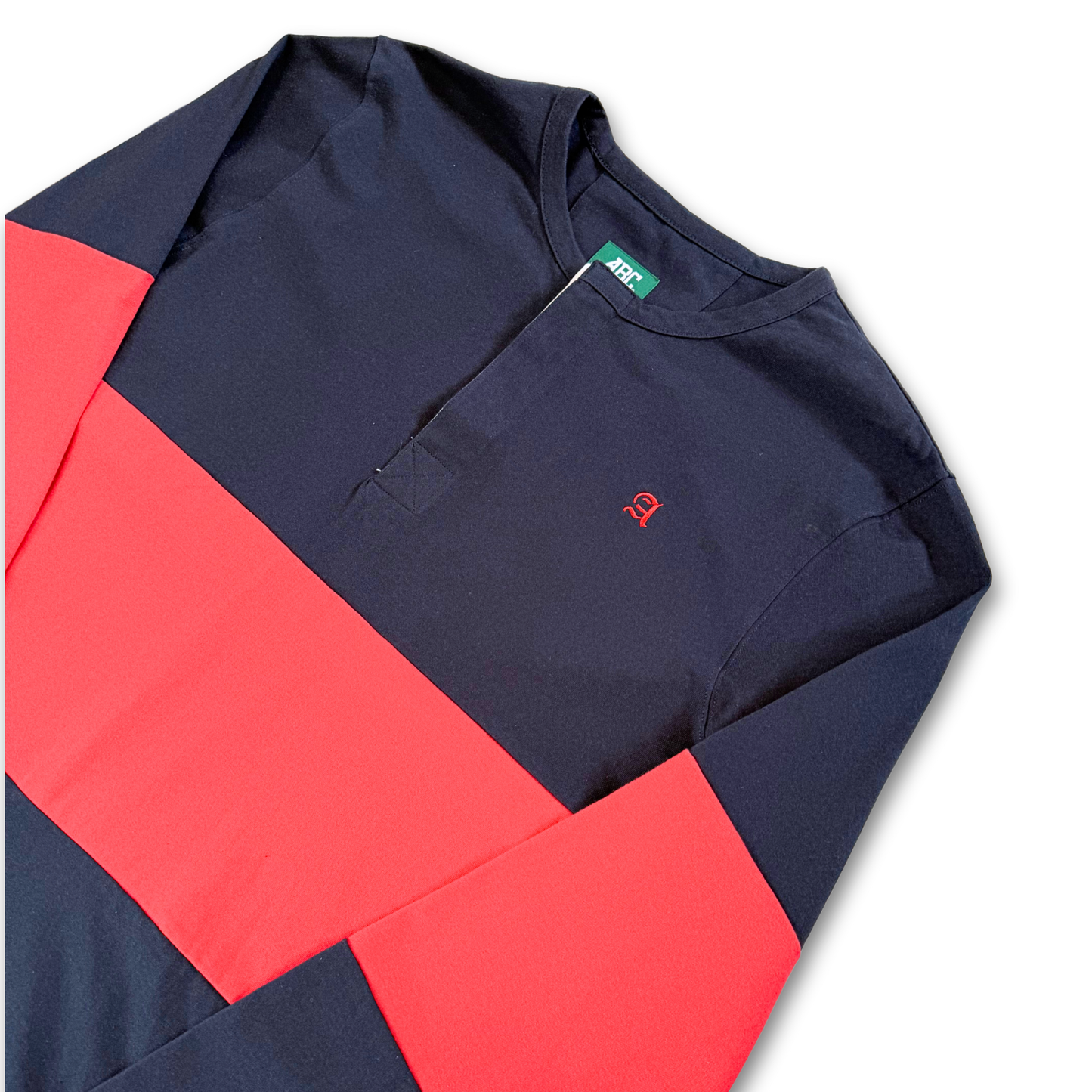 ABC QUATER BUTTON LONG-SLEEVE TEE (L)