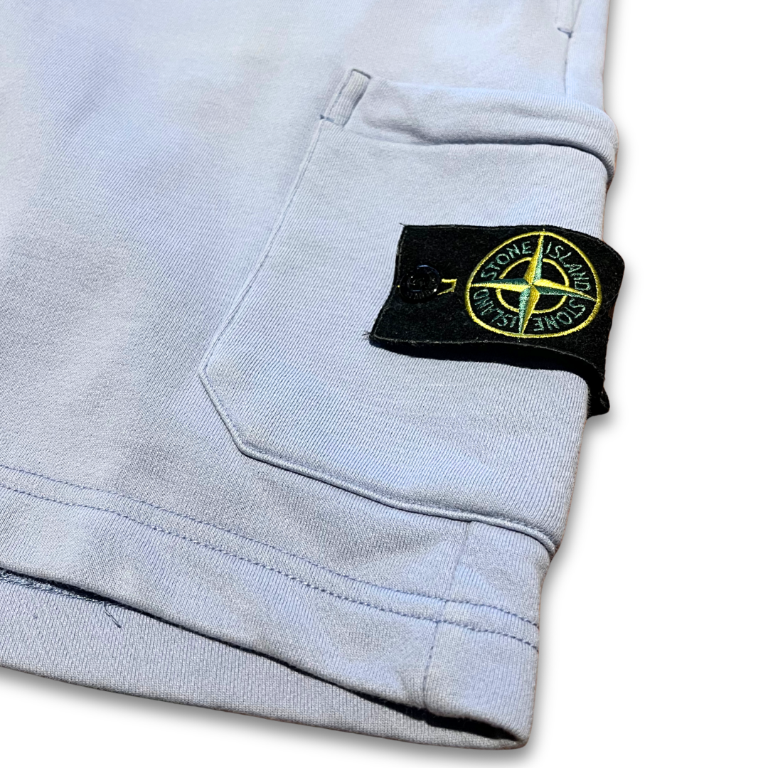 Stone Island Organic Cotton Fleece Jogger Shorts (34")