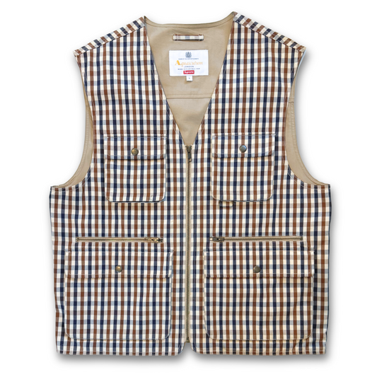 SUPREME x AQUASCUTUM UTILITY VEST (L)