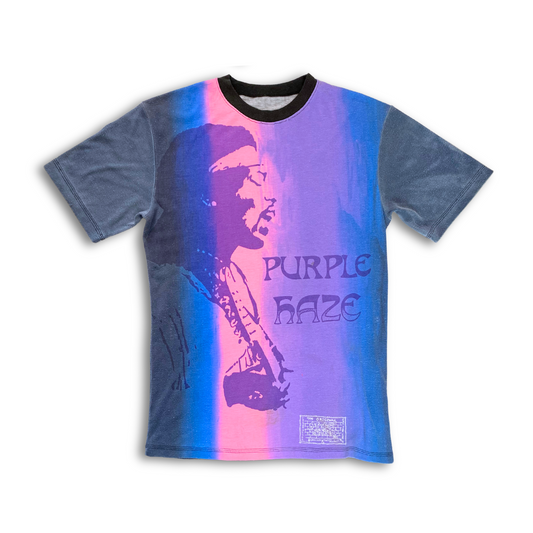 70'S VINTAGE NZ MADE JIMI HENDRIX 'PURPLE HAZE' TEE (L)