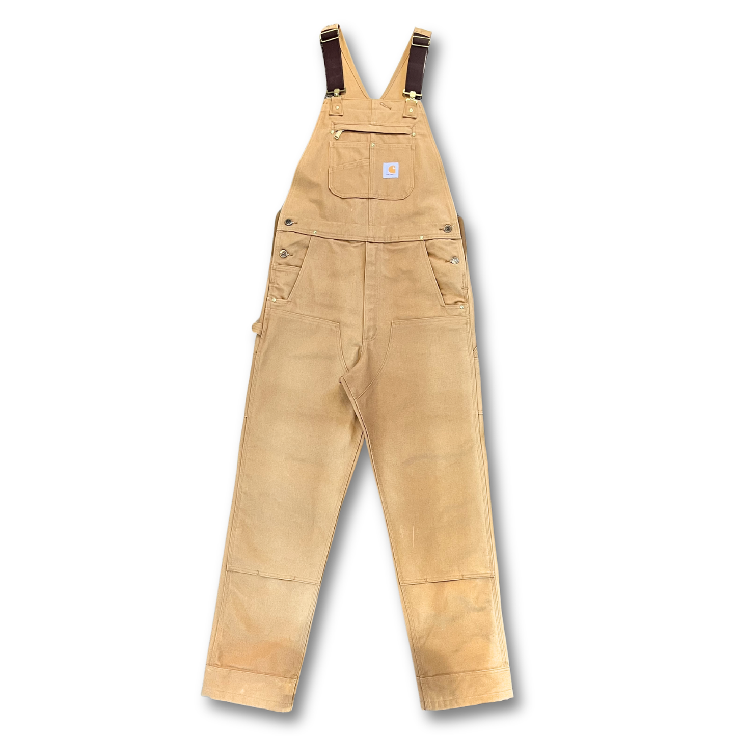 Carhartt brown duck overalls (34")