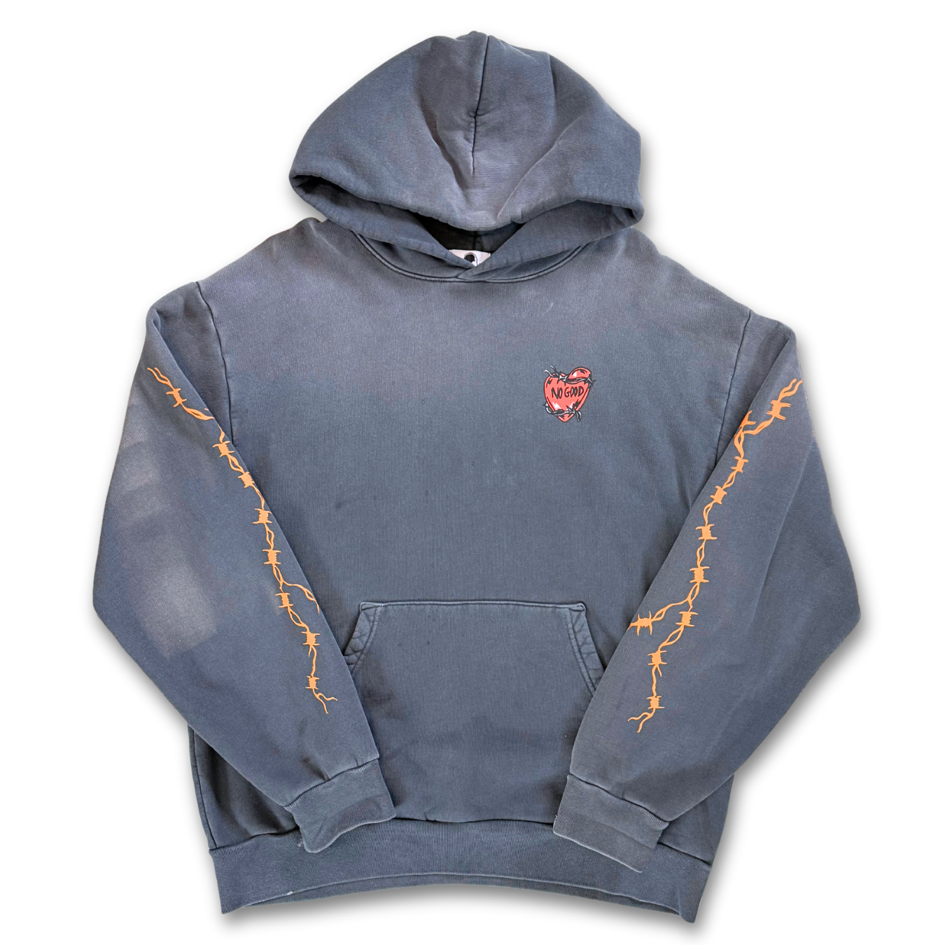 Warren Lotas "Hard Love" Washed Hoodie (XL)