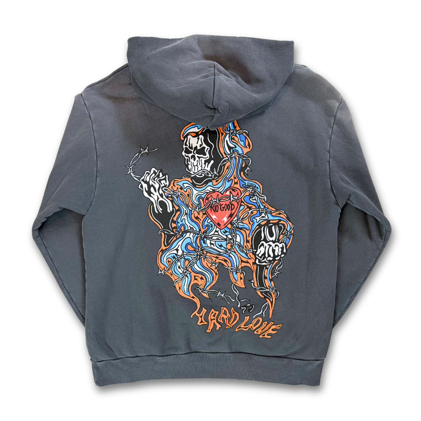 Warren Lotas "Hard Love" Washed Hoodie (XL)