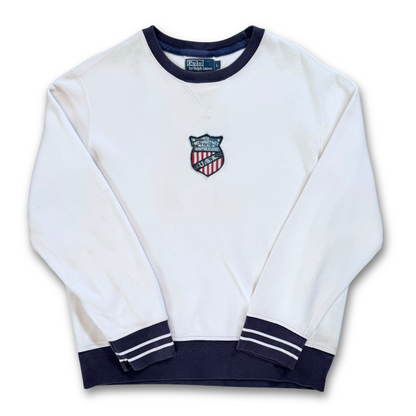 90'S RALPH LAUREN CREST CREWNECK (L)