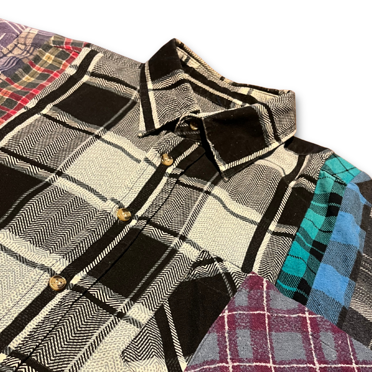 Rebuild by Needles 7-Cut Flannel Shirt (XL)