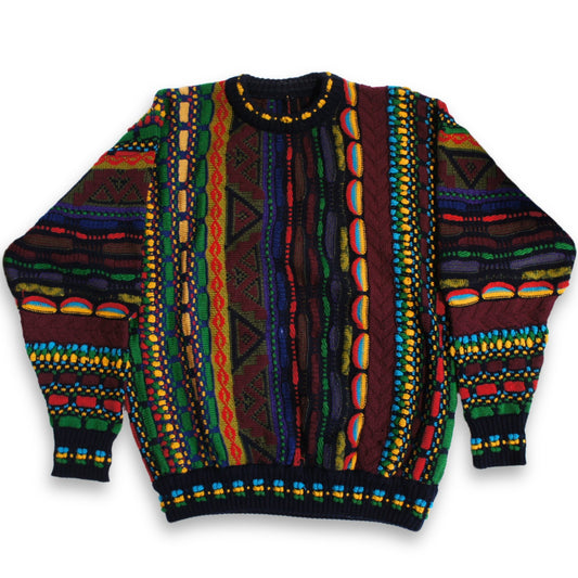 COOGI 3D CABLE KNIT SWEATER (L)