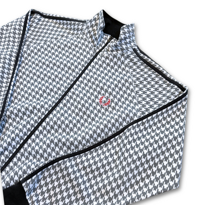 FRED PERRY HOUNDSTOOTH TRACK JACKET (M)