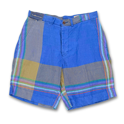 Polo Ralph Lauren Classic Fit Plaid Linen Short (32")