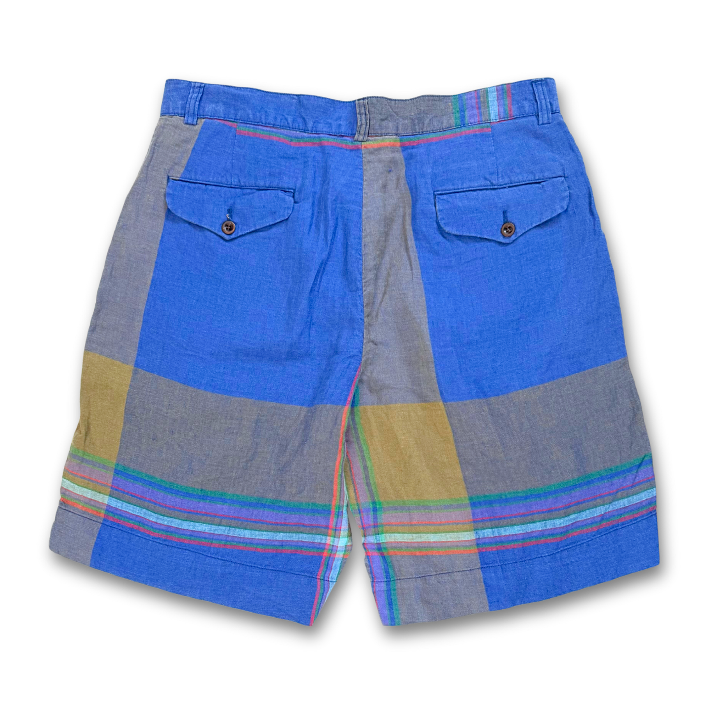 Polo Ralph Lauren Classic Fit Plaid Linen Short (32")