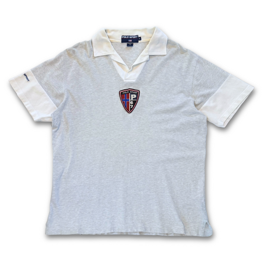 VINTAGE POLO SPORT 'P67' CREST POLO TEE (XL)