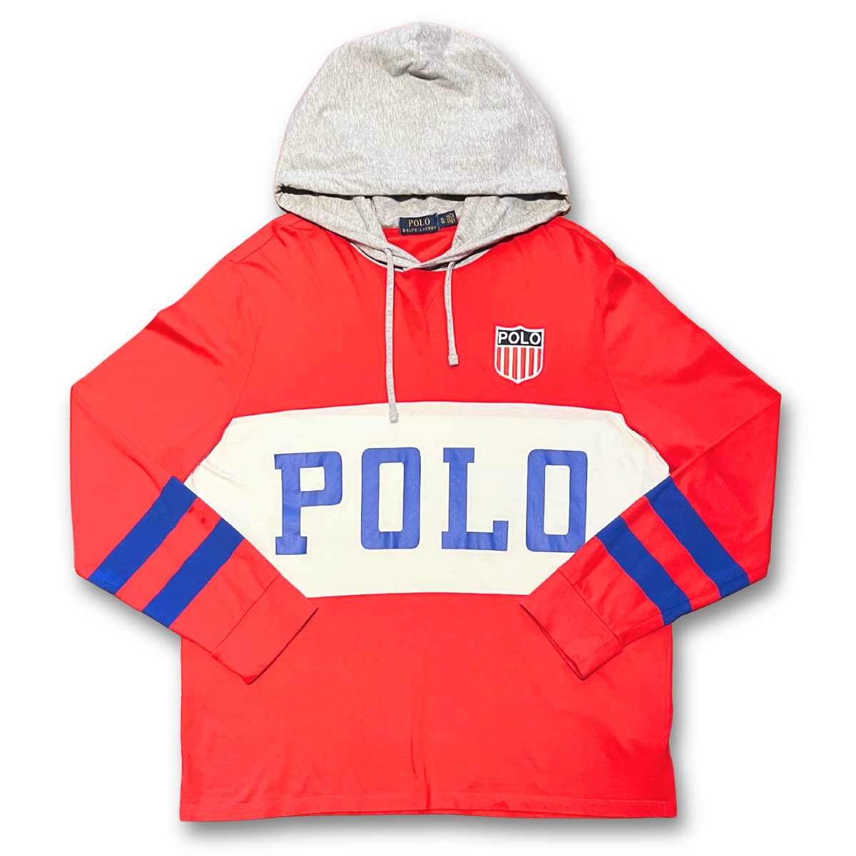 Polo Ralph Lauren "Chariots" Hooded l/s T-Shirt (XL)*