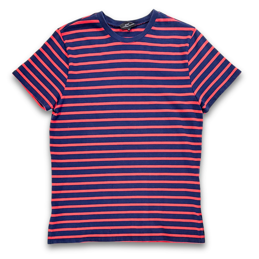 A.P.C. STRIPED CREW TEE (S)
