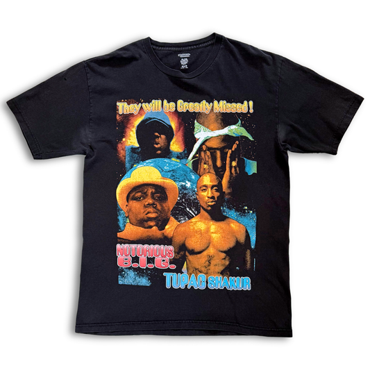 Bootleg Tupac & Biggie Rap Tee (L+)