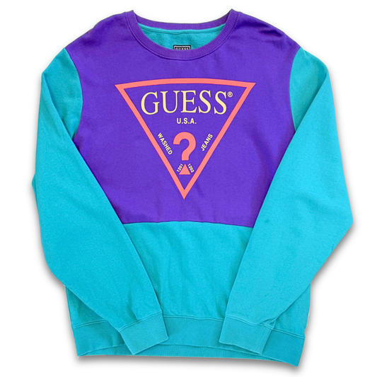 GUESS COLOUR BLOCK CREWNECK (XL)