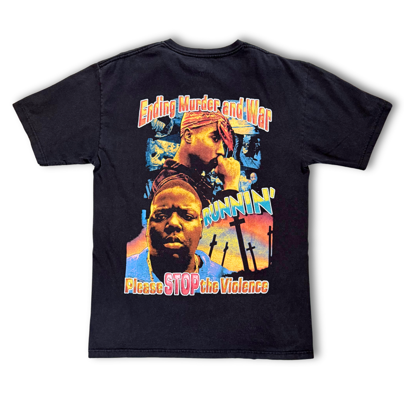 Bootleg Tupac & Biggie Rap Tee (L+)