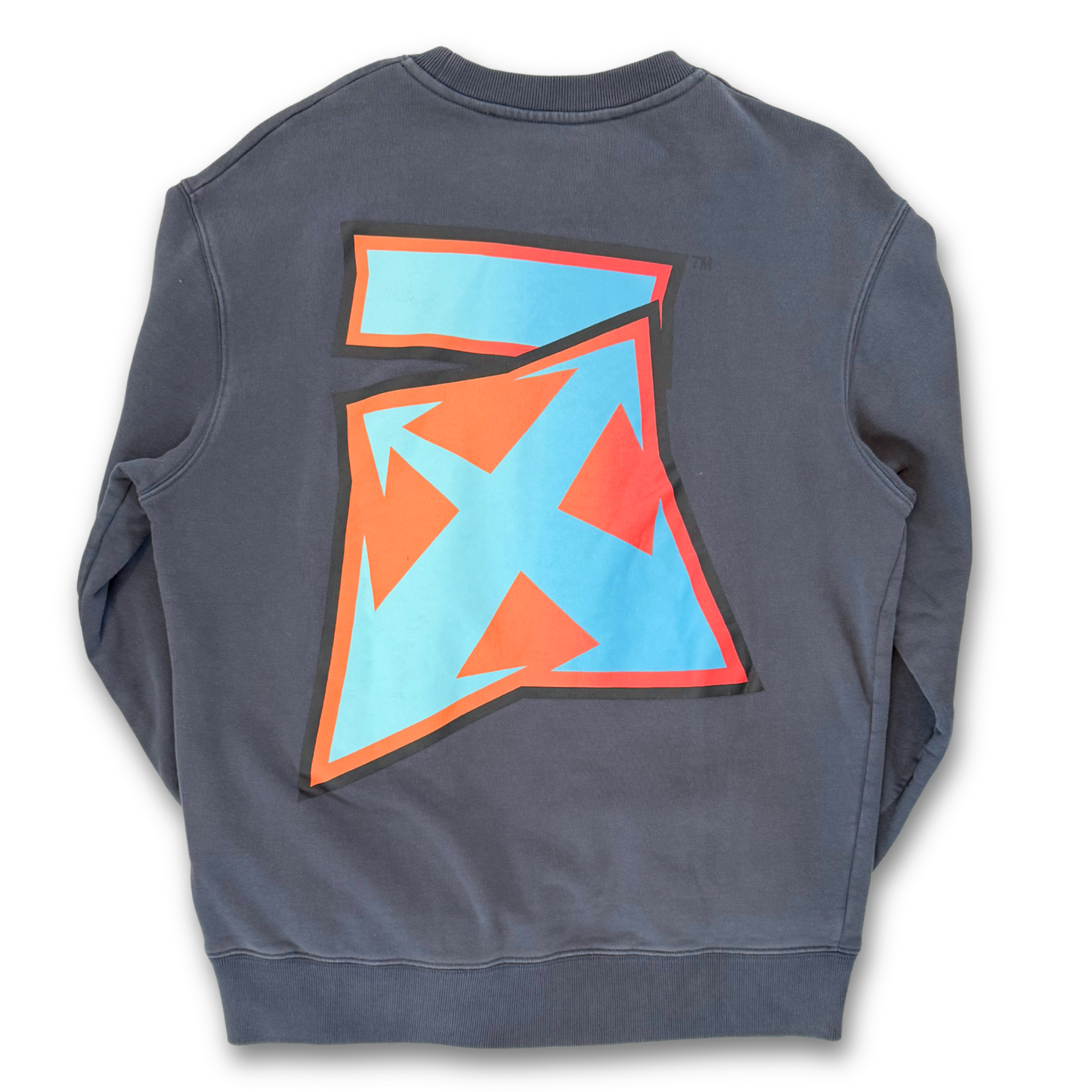 OFF-WHITE Degradé Thund Skate CREWNECK (M)